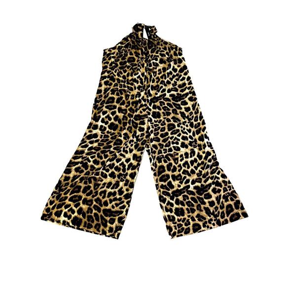 Zanzea Pants - Zanzea Women's Size Medium Leopard Print Wide Leg Jumpsuit